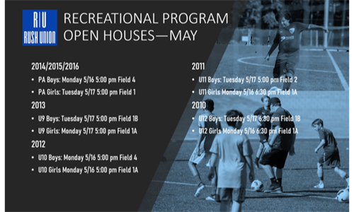 Recreational Player Open House